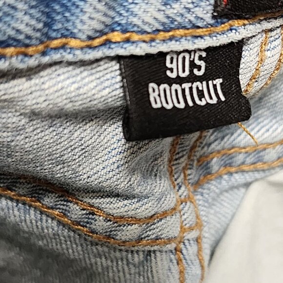 BDG Light Wash Stretch Denim High Rise 90's Bootcut Jeans - Picture 9 of 11